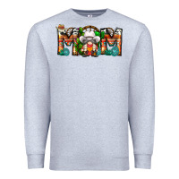 Heather Grey Mom Cowboy Gnome Premium Sweatshirt - CowhideDigitalArt