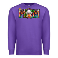 Purple Mom Cowboy Gnome Premium Sweatshirt - CowhideDigitalArt