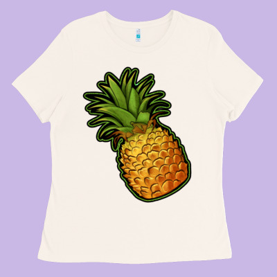 Pineapple Ladies Tee Designed By Jasminsmagicworld