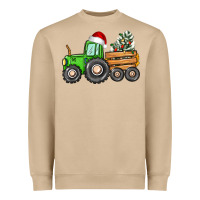 Christmas Tractor Heavyweight Sweatshirt | Teevron