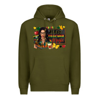 Army Green Juneteenth black teacher magic Premium Hoodie - FaDigitalArtStudio