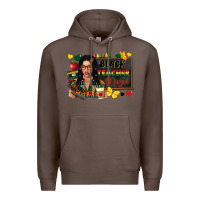 Coffee Juneteenth black teacher magic Premium Hoodie - FaDigitalArtStudio
