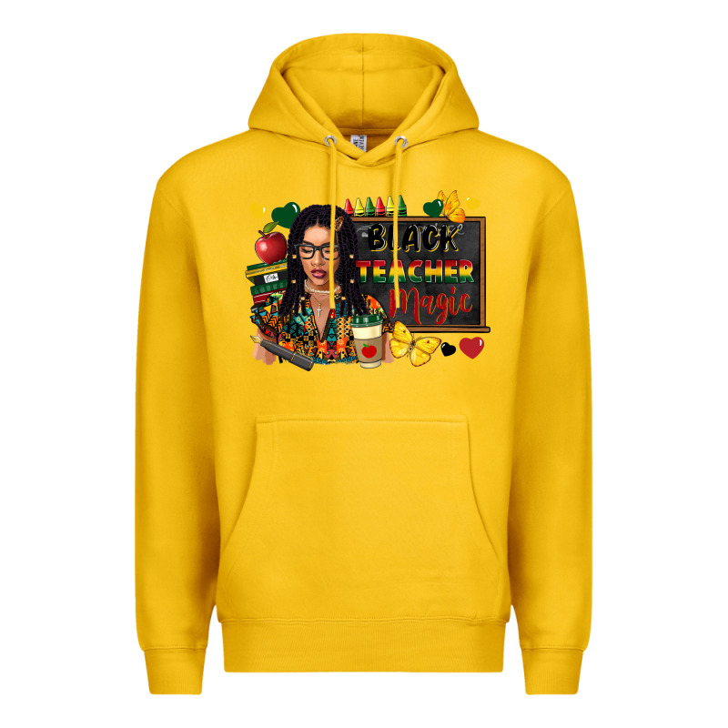 Juneteenth Black Teacher Magic Premium Hoodie by FaDigitalArtStudio | Teevron