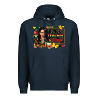 Navy Juneteenth black teacher magic Premium Hoodie - FaDigitalArtStudio