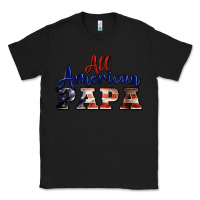 Black all american papa Classic Tee - BarkalooDesign