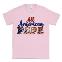 Bubblegum Pink all american papa Classic Tee - BarkalooDesign
