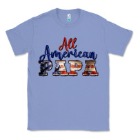 Colony Blue all american papa Classic Tee - BarkalooDesign