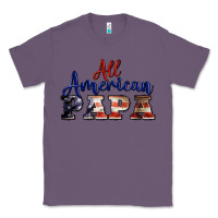 Lavender all american papa Classic Tee - BarkalooDesign
