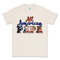 Natural all american papa Classic Tee - BarkalooDesign