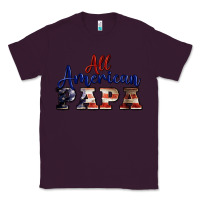 Plum all american papa Classic Tee - BarkalooDesign