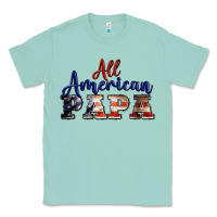 Seafoam all american papa Classic Tee - BarkalooDesign
