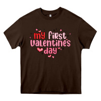My First Valentines Day Heavy Core Tee | Teevron
