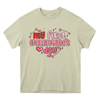 Mossy my first valentines day Heavy Core Tee - MaliasSmallBusiness