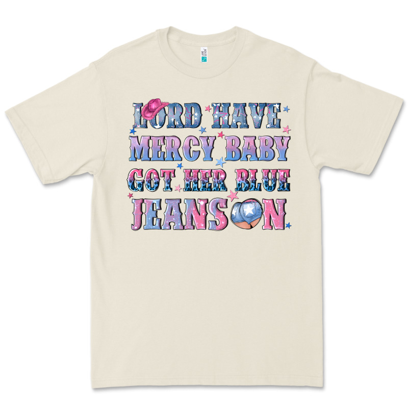 Lord Have Mercy Baby Got Her Blue Jeans On Premium Tee by NancyCooperArtShop | Teevron