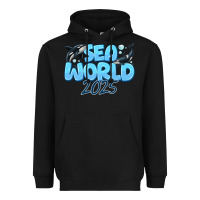 Black Sea World 2025 Heavyweight Hoodie - CowhideDigitalArt