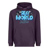 Plum Sea World 2025 Heavyweight Hoodie - CowhideDigitalArt