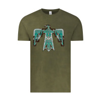 Cowhide Aztec Thunderbird Vintage Tee | Teevron