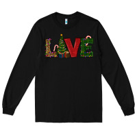 Black Christmas Tree Love Long Sleeve Tee - RanaPortraitStore