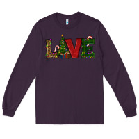 Plum Christmas Tree Love Long Sleeve Tee - RanaPortraitStore