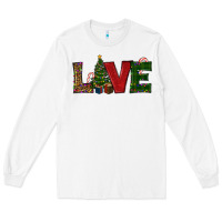 White Christmas Tree Love Long Sleeve Tee - RanaPortraitStore