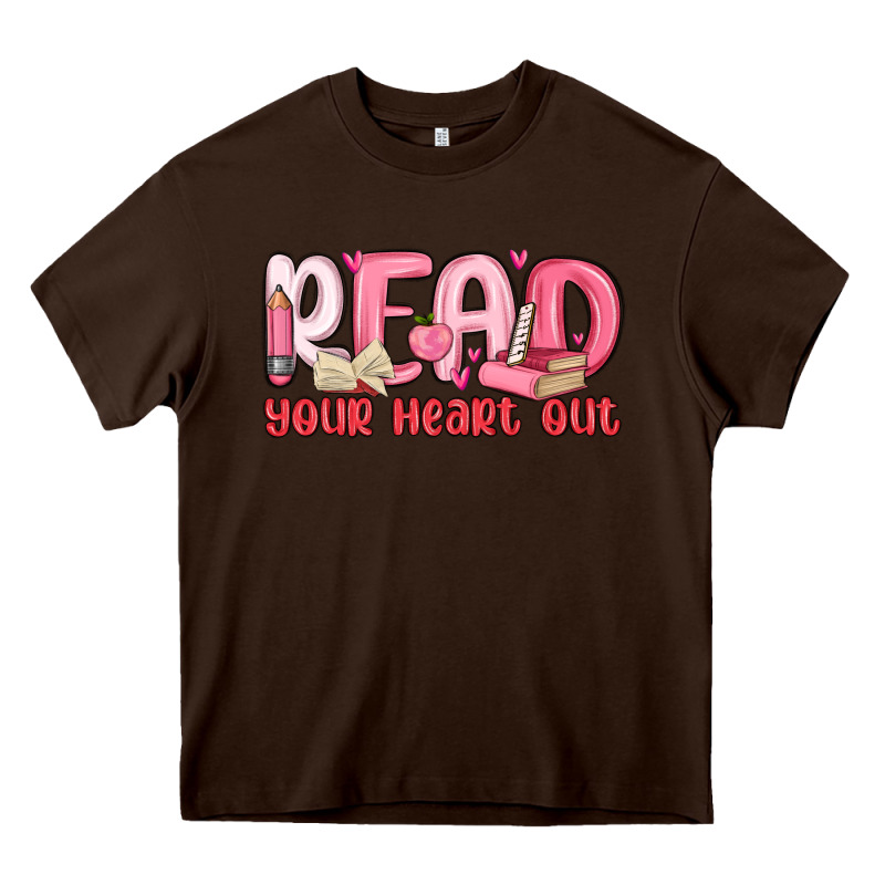 Read Your Heart Out Heavy Core Tee by MaliasSmallBusiness | Teevron