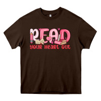 Chocolate Brown read your heart out Heavy Core Tee - MaliasSmallBusiness