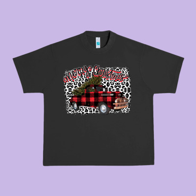 Merry Christmas Truck Urban Heavy Tee Designed By Bettercallsaul