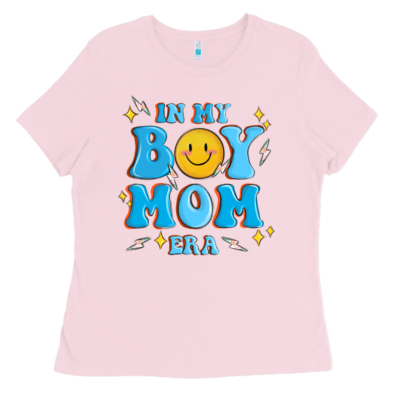 In My Boy Mom Era Ladies Tee by MaliasSmallBusiness | Teevron