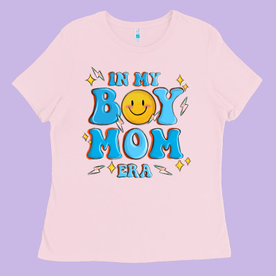 In My Boy Mom Era Ladies Tee Designed By Maliassmallbusiness