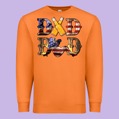 American Flag Dad Bod Premium Sweatshirt Designed By Lillyallendesigns