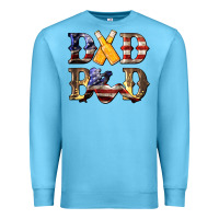 Ocean Blue American Flag Dad Bod Premium Sweatshirt - LillyAllenDesigns