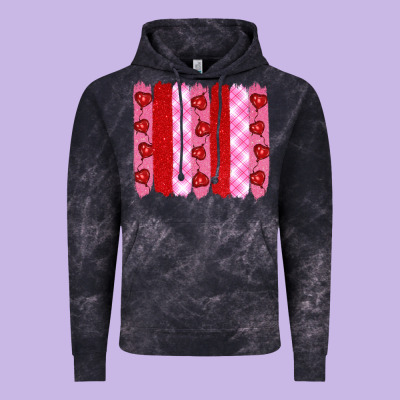 Valentine's Day Brushstrokes Vintage Hoodie Designed By Ranaportraitstore