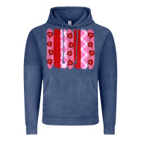 Vintage Denim valentine's day brushstrokes Vintage Hoodie - RanaPortraitStore
