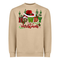 Howdy Christmas Cowboy Hat Heavyweight Sweatshirt | Teevron