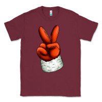 Burgundy Christmas peace hand Classic Tee - Jasminsmagicworld
