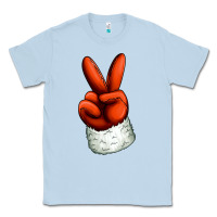 Dusty Blue Christmas peace hand Classic Tee - Jasminsmagicworld