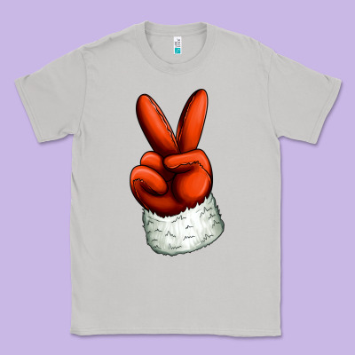 Christmas Peace Hand Classic Tee Designed By Jasminsmagicworld