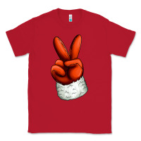 Red Christmas peace hand Classic Tee - Jasminsmagicworld