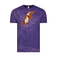 Cloud Purple Cowhide Patterned Lightning Vintage Tee - Bettercallsaul