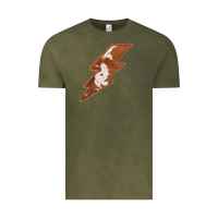 Cowhide Patterned Lightning Vintage Tee | Teevron