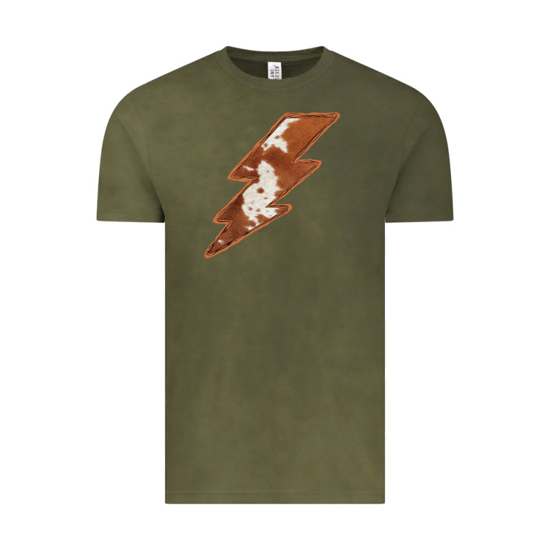 Cowhide Patterned Lightning Vintage Tee by Bettercallsaul | Teevron