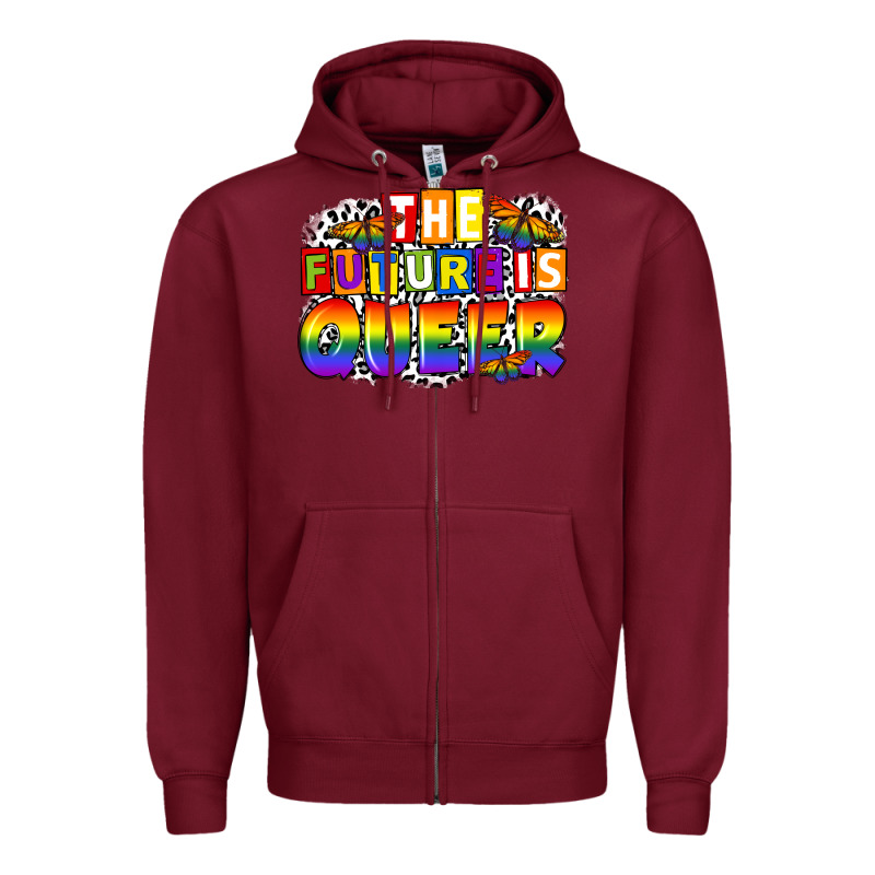 The Future Is Queer Zipper Hoodie by FaDigitalArtStudio | Teevron