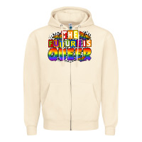 Sandshell the future is queer Zipper Hoodie - FaDigitalArtStudio