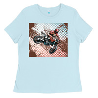 Baby Blue born to ride dirty bikes Ladies Tee - MaliasSmallBusiness
