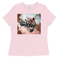Bubblegum Pink born to ride dirty bikes Ladies Tee - MaliasSmallBusiness