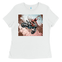White born to ride dirty bikes Ladies Tee - MaliasSmallBusiness