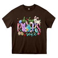Chocolate Brown oh for the peeps sake Heavy Core Tee - MaliasSmallBusiness