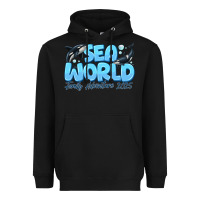 Black Sea World Family Adventure 2025 Heavyweight Hoodie - CowhideDigitalArt