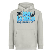 Moon Dust Sea World Family Adventure 2025 Heavyweight Hoodie - CowhideDigitalArt