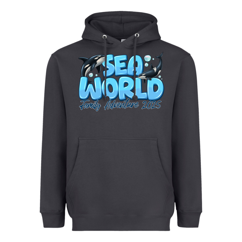 Sea World Family Adventure 2025 Heavyweight Hoodie by CowhideDigitalArt | Teevron